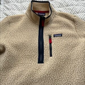Patagonia Retro-X Tan Fleece Pullover Jacket Medium